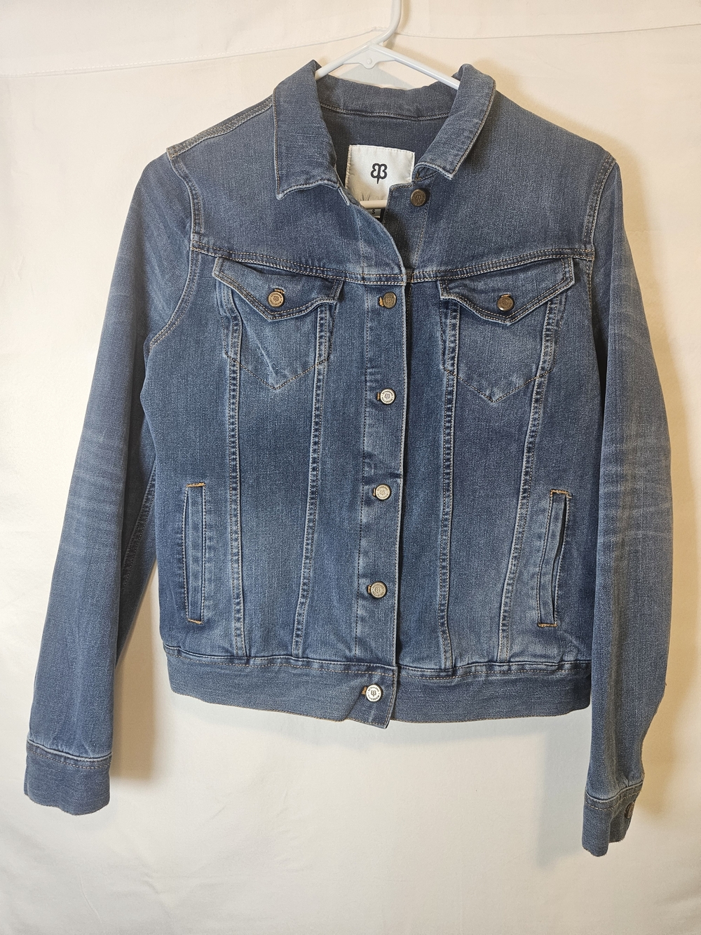 Betabrand Yoga Blue Denim Jean Jacket Casual Streetwear